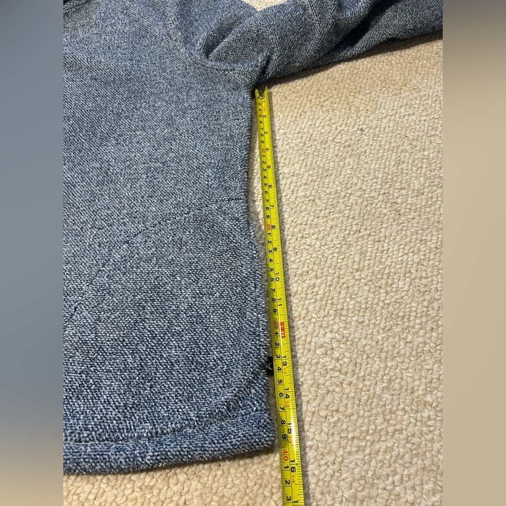Eddie Bauer Women's 1/4 Button Soft Fleece Pullover heathered blue size Large - Picture 11 of 11